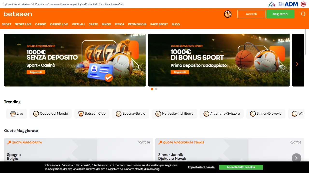 Betsson — casa de apuestas