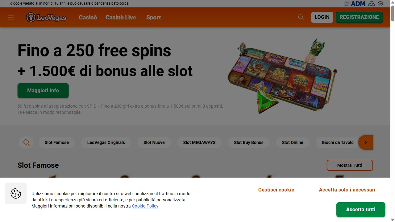 Leovegas — casa de apuestas